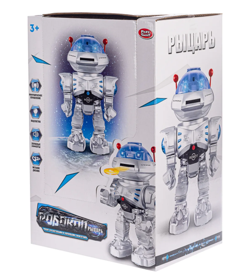 Детский игрушечный робот на радиоуправлении PlaySmart "Робовоин Рыцарь"