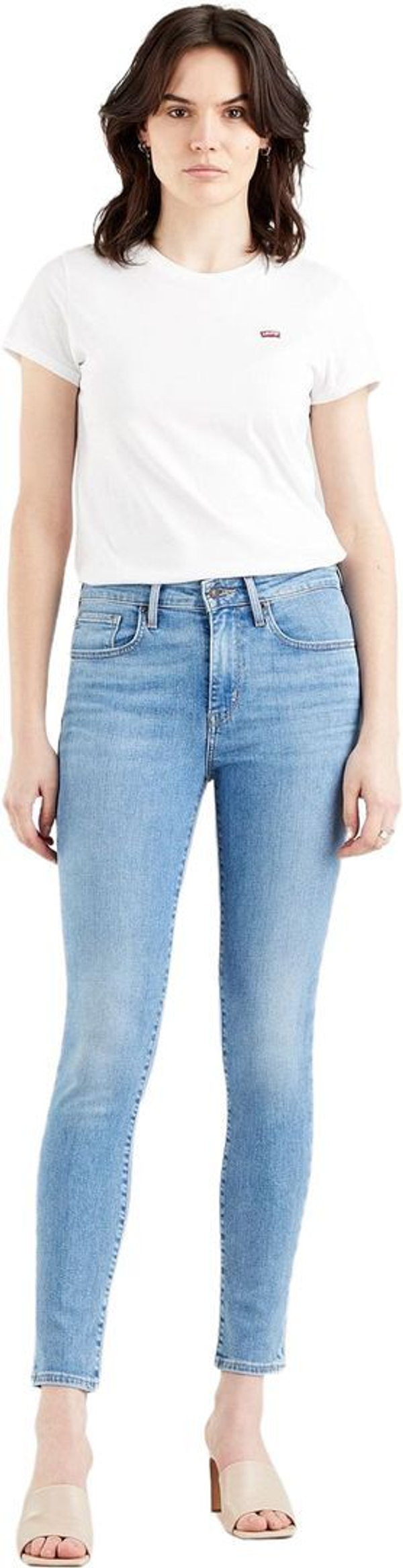 Джинсы Levis 721 Levi's Original HIGH RISE SKINNY DONT BE EXTRA голубой
