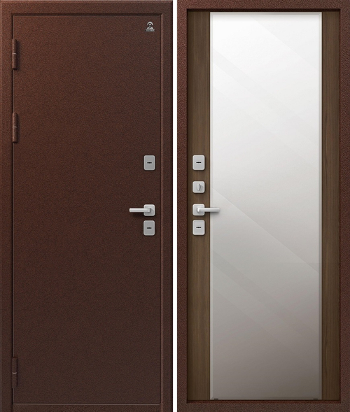 Входная дверь Центурион ТЕРМО Т-6/1 Медь антик - Миндаль