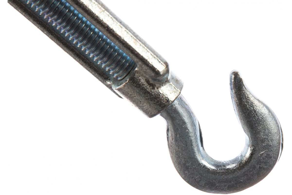 Талреп STAYER DIN 1480, крюк-кольцо, М16, 2 шт, оцинкованный, 30515-16
