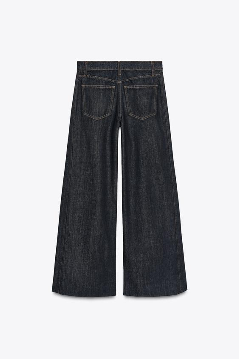 ZARA БРЮКИ БАЛЛОН СО СКЛАДКАМИ ZW COLLECTION, СИНИЙ