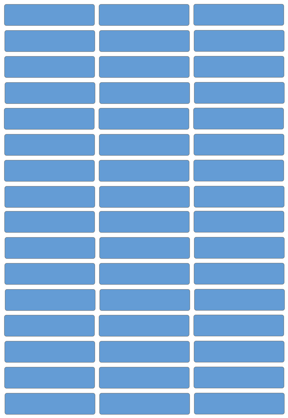 Виниловые наклейки для маркировки Policomprint М13, 42х10 мм. 48 шт.