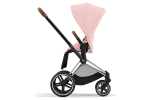 Коляска 2 в 1 Cybex Priam IV Peach Pink, шасси Chrome Brown