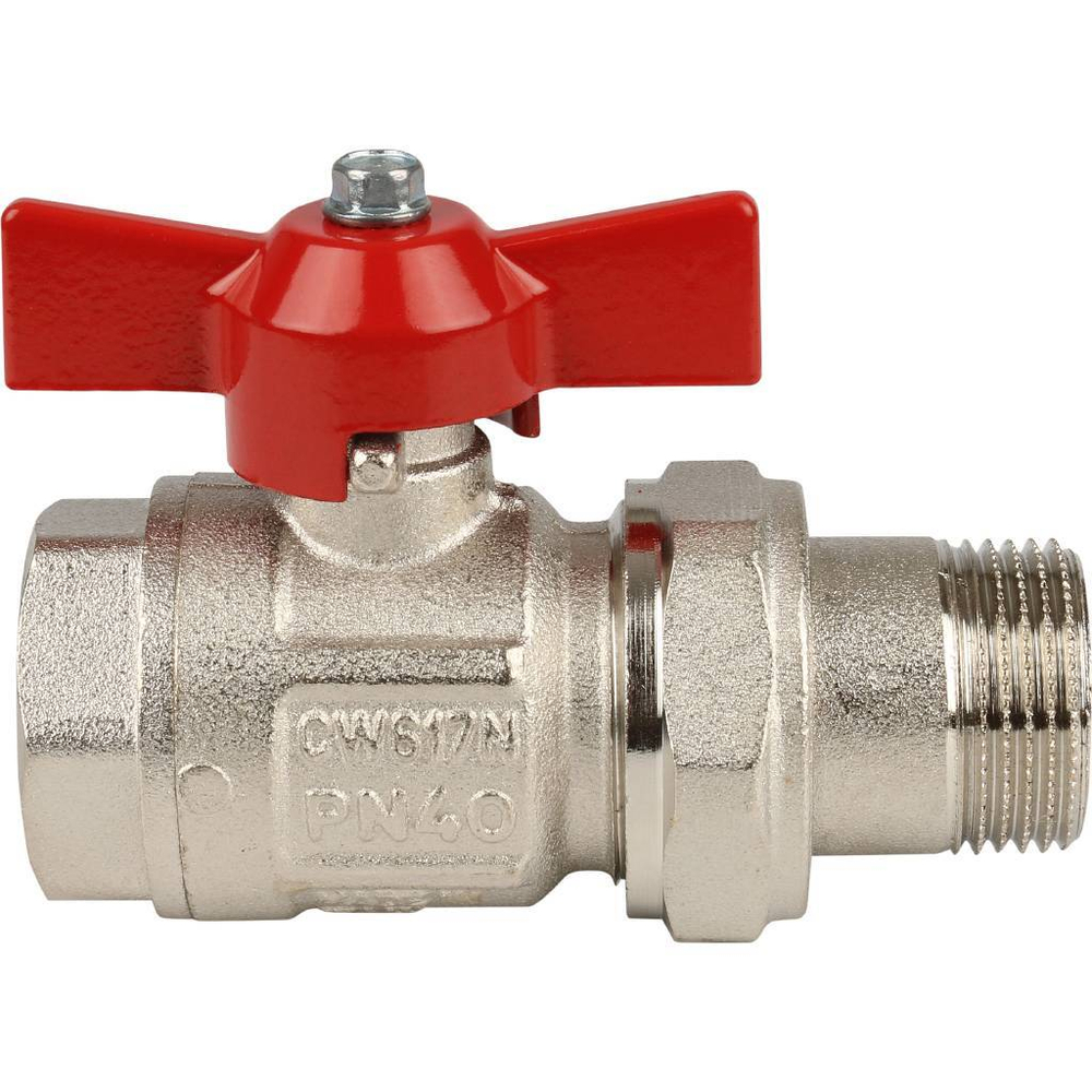 Кран шаровой ITAP IDEAL 3/4" с американкой (бабочка)