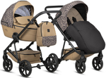 Детская коляска Tutis Viva 6 Plus Wild Elegance 4 в 1 с автокреслом Beno Black и базой Savannah Brown