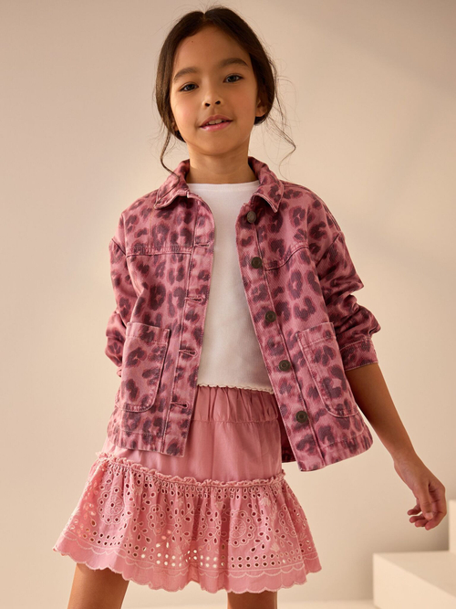 Юбка с вышивкой для девочки Next AD0-183, Розовый