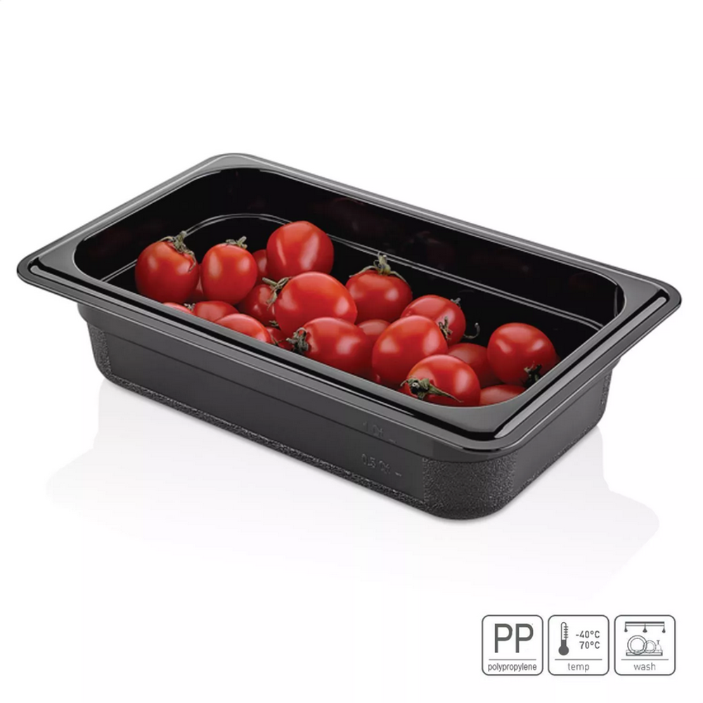 Гастроемкость GN1/4-65 PP черный