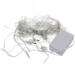 Гирлянда для улицы БАХРОМА ш3м* в40/60см 100 ламп LED, прозр. пров, 8 реж, IP-54, Красный (возможность соединения)