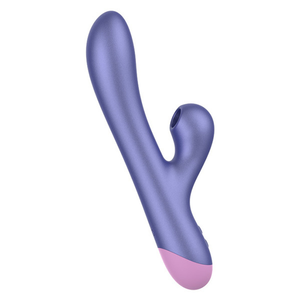 Фиолетовый вибратор-кролик 22см с бесконтактной клиторальной стимуляцией Romp Pulse Purple RPPU1SG4