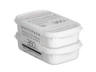 Набор контейнеров ПМ 2пр (0,35+0,35л) прям д/свч белый 1543