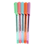 Ручка шариковая "Пастель" 0,7мм, синяя, 5 цветов микс (Комплект 50шт.)