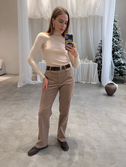 Брюки вельветовые мокко