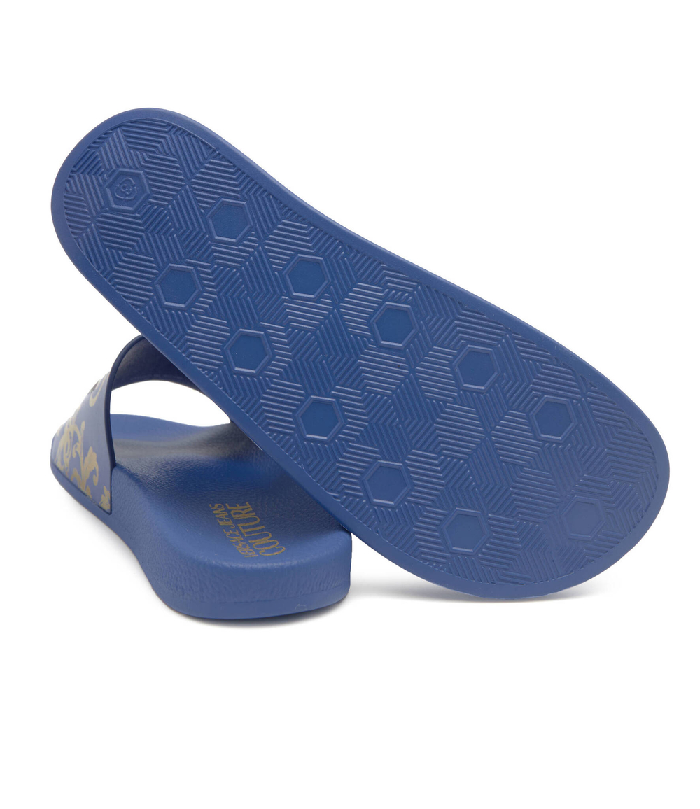 шлепанцы Versace Jeans Couture - голубой(74YA3SQ4ZS365)