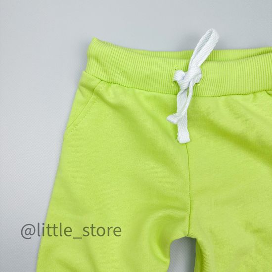 Брюки из футера, Лайм