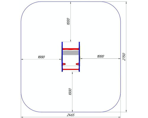 Качалка на одинарной пружине Осьминог КБ-14