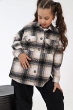 Рубашка для девочки Квадро-1 Виотекс КОРИЧНЕВЫЙ