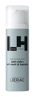 LIERAC HOMME Крем-флюид против морщин и признаков усталости кожи лица GLOBAL ANTI-AGING FLUID 50 мл