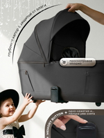 Коляска 4 в 1 Sweet Baby SBL Elegante Therma Colore + автокресло Elegante Plus с базой i-Size ISOFIX DK780 Dark Grey