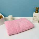 Полотенце махровое 50*90см «Vivien» цвет розовая гвоздика 10110 плотность 400гр/м2 с петелькой-подвесом