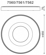 Накладной светильник Mantra Coin 7560