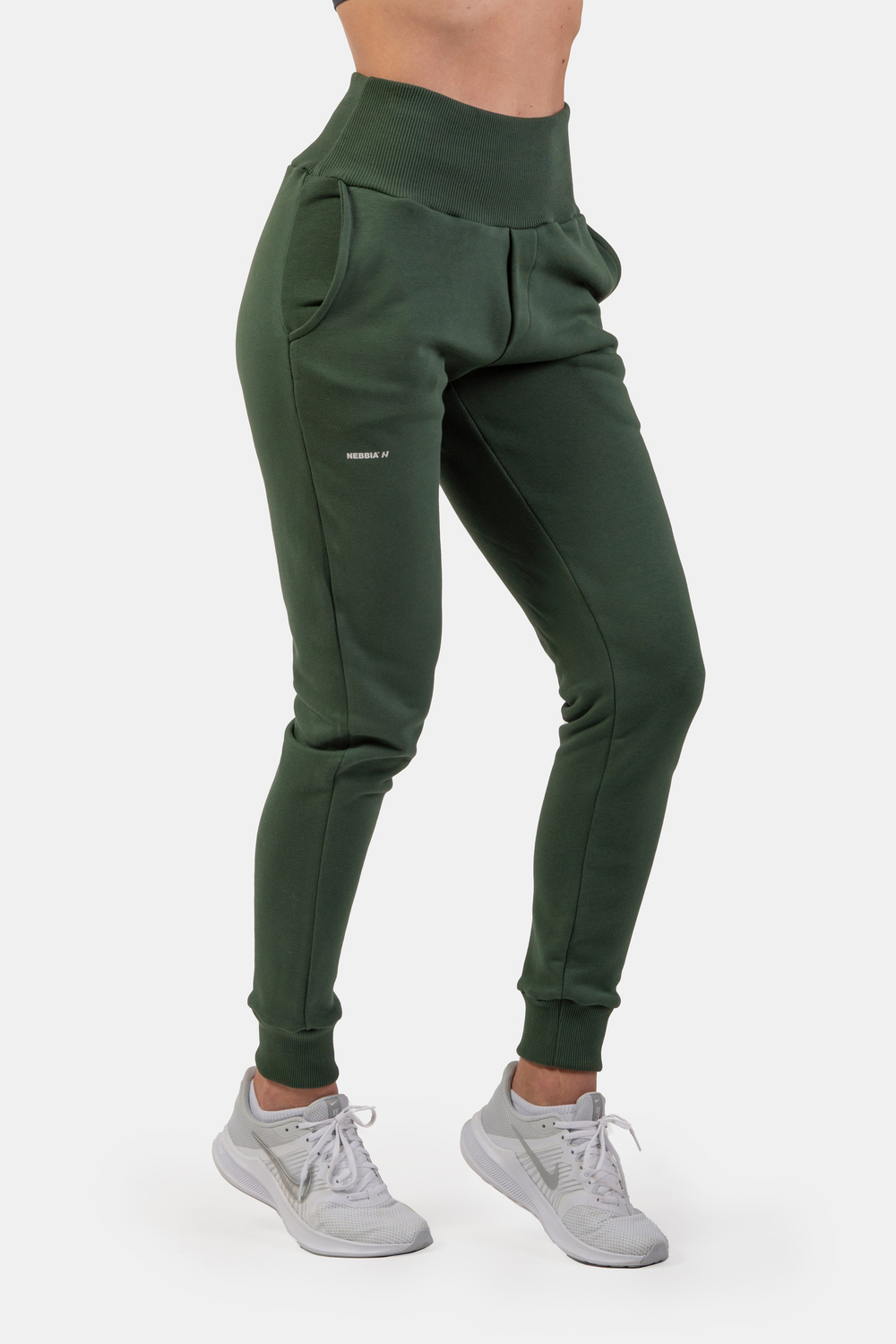 Женские штаны Nebbia IHigh-Waist Loose Fit Sweatpants “Feeling Good” 409 D.green