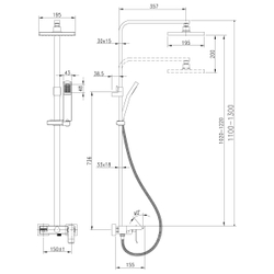 Смеситель Lemark Contest LM5862CW для ванны и душа