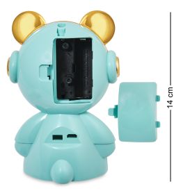 GAEM Art CL-27/2 Будильник «Медвежонок» бирюзовый