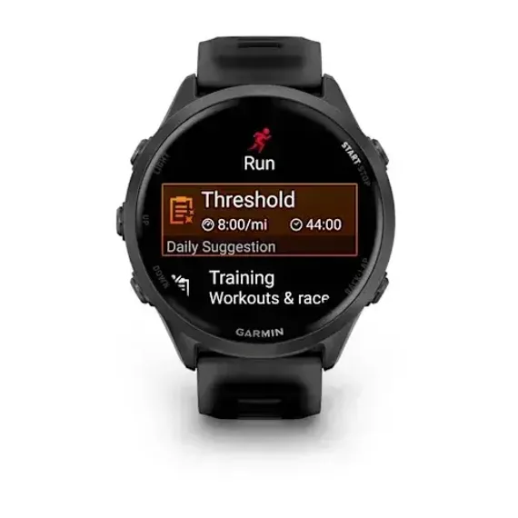 Умные часы Garmin Forerunner 570 - 42 мм сланцево-серый алюминий с черным ремешком