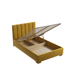 Кровать двуспальная, 120х200 Беатрис желтый