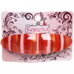 Заколка автомат «Calista - Mila», овал., 6 цветов, 9*2,5см (Кокетка)