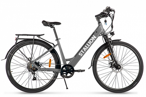 Электровелосипед Stallion (Серый-2713)