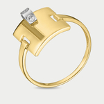 Кольцо женское из желтого золота 585 пробы без вставки (арт. к1160л)