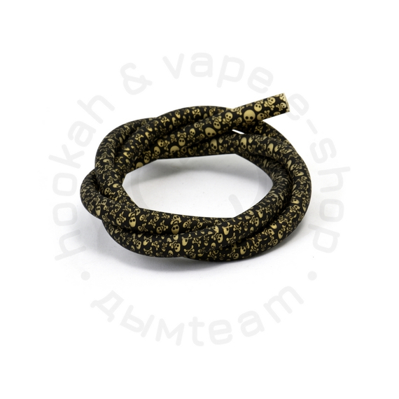 Шланг силиконовый Bazooka, материал soft touch, 2D черепа мал. золот, длина 1,5 м