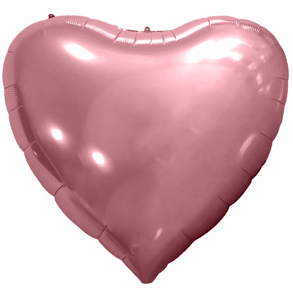 Шар фольгированный Сердце 173 см (Розовое Золото)