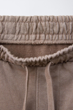 ZARA КРАШЕНЫЕ ШОРТЫ, БЛЕДНО-РОЗОВЫЙ