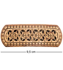 Народные промыслы BST-414 Заколка прорезная (береста, тиснение)