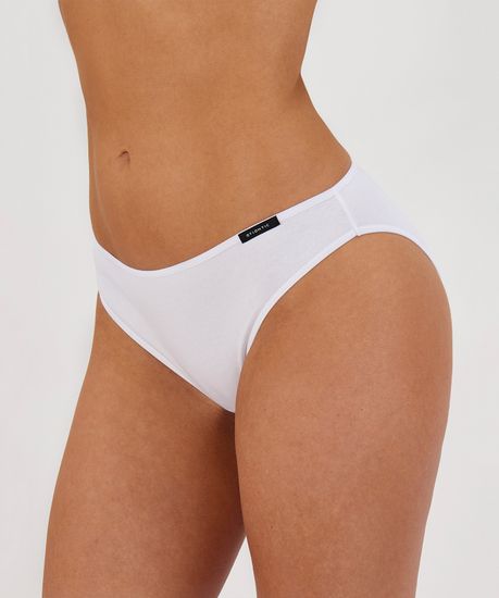Женские трусы (2 шт.) слипы бикини Atlantic, хлопок, Basic 2BLP-581 белые