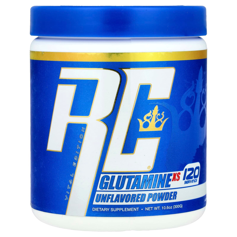 Ronnie Coleman, Vital Edition, порошок с глутамином XS ™, без добавок, 300 г (10,6 унции)