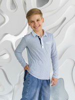 Поло с длинным рукавом