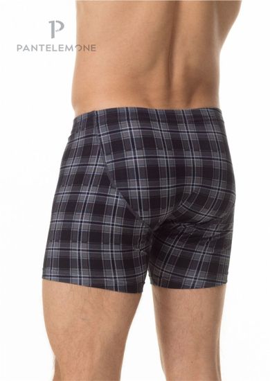 Трусы мужские боксеры удлинённые Pantelemone PMHL-1423, клетка серая