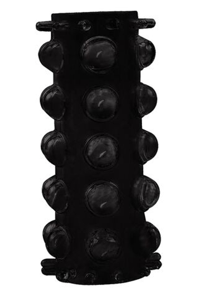 Набор из 7 черных насадок PENIS SLEEVES SET (Цвет: черный)