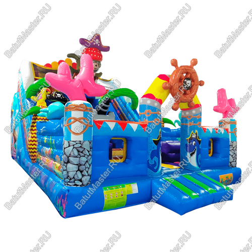 Коммерческий надувной батут "Полундра" 9*6*7 м