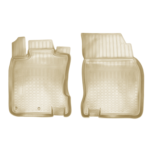 Ковры в салон Norplast/Unidec для Nissan Qashqai в кузове J11 (2014-), Бежевый, передние, арт.NPA10-C61-604-B