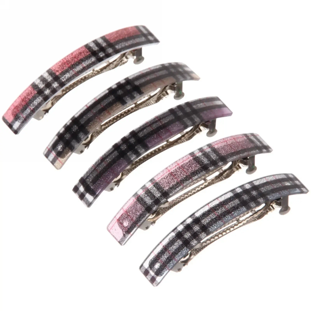 Заколка автомат «Women's style - Арья», 9*1см, микс 6 цветов