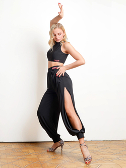 Брюки для танцев с разрезами