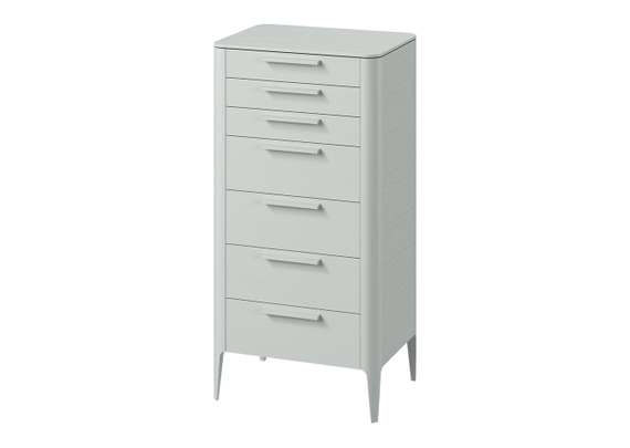 Комод Type oak высокии? 7 ящиков (светло-серый)