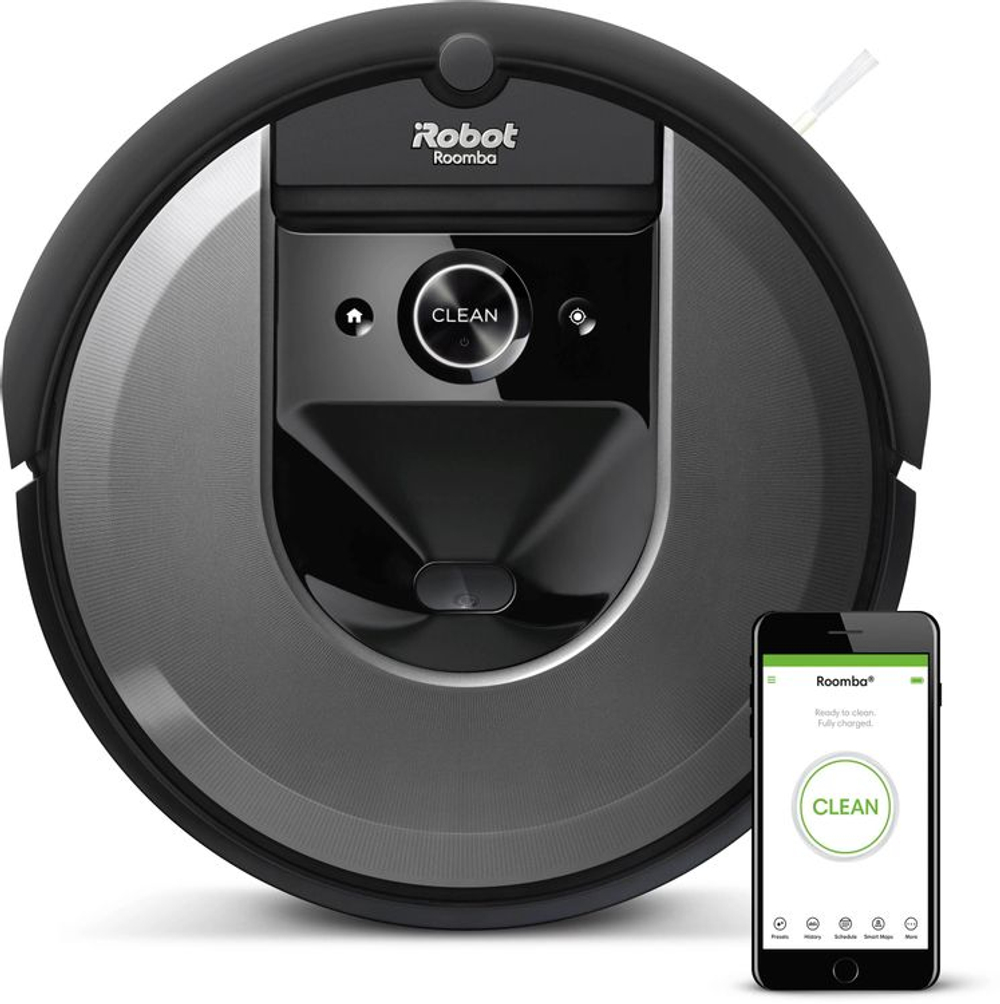 Робот-пылесос iRobot Roomba Combo i8+, 55Вт, черный графит/черный [i857040plus_rnd]
