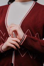 Женский кардиган SOROKONOZHKA BURGUNDY