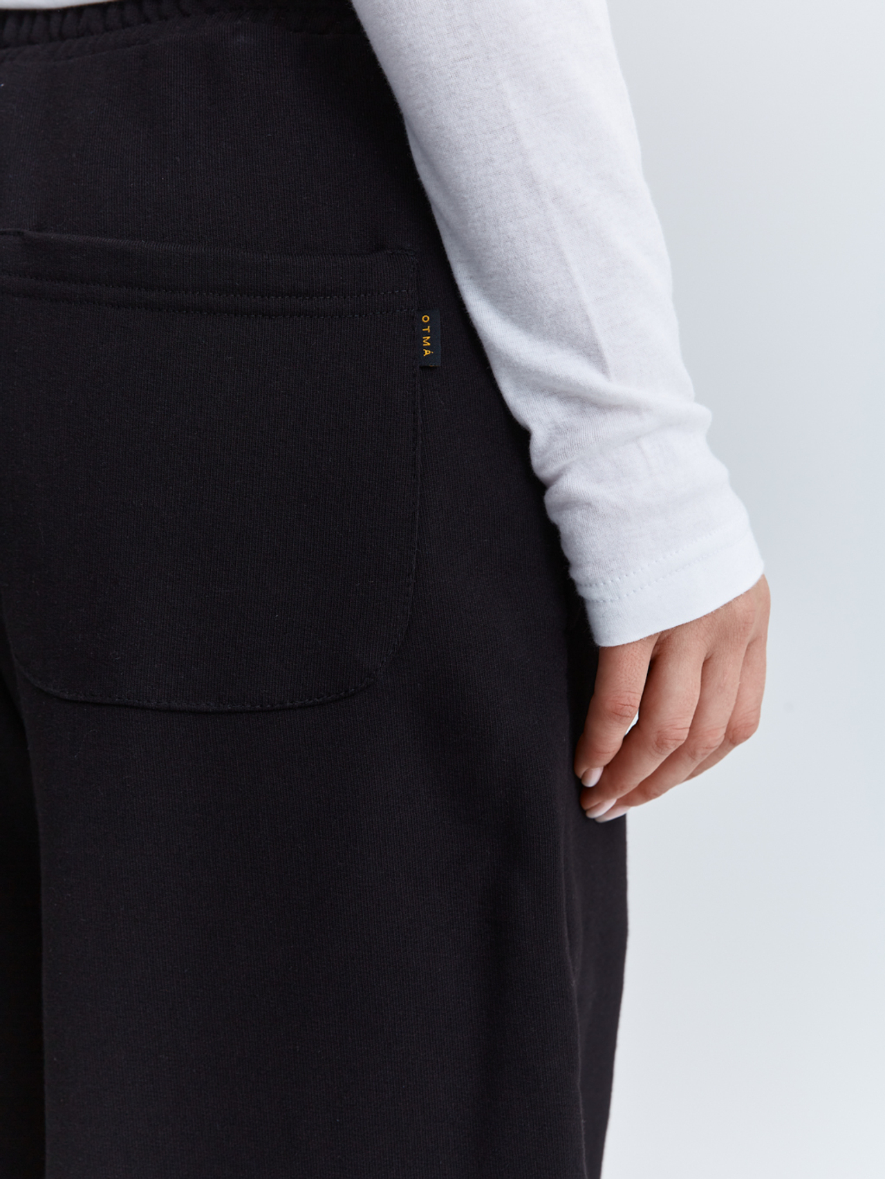 Брюки багги из футера