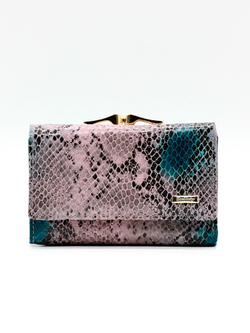 Стильный бежевый женский кошелёк из натуральной кожи Dublecity DC228-200C в подарочной коробке